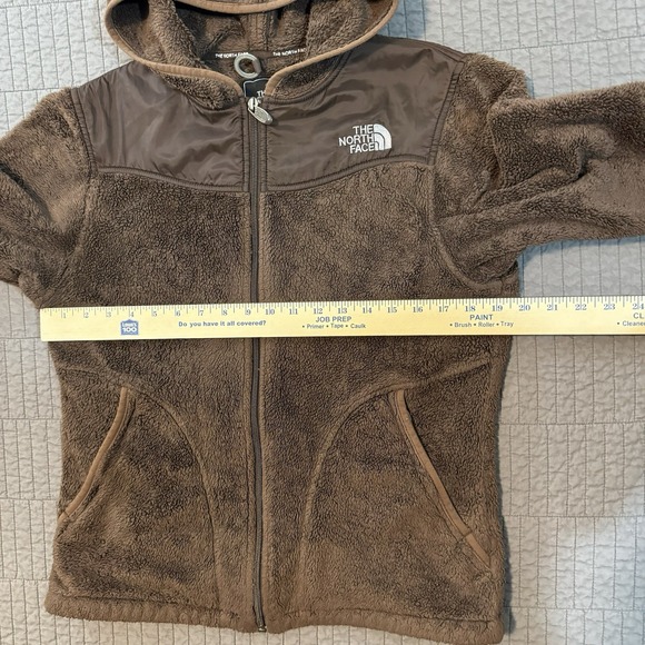 The North Face Oso Hoodie Jacket Women Medium Brown Sherpa‎ Fleece Full Zip - Picture 11 of 14